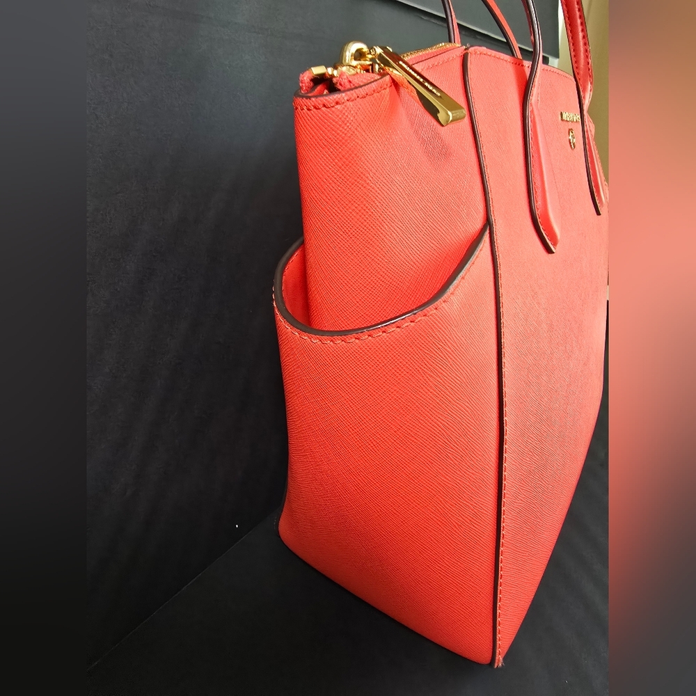 Michael Kors Marilyn Medium Saffiano Leather Tote Bag - Picture 14 of 16